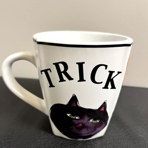 Rosanna China Halloween Coffee Cup Ghost and Pumpkin and Cat Coffee Mug - Picture 1 of 4
